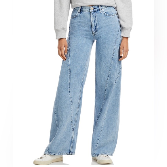 rag & bone Denim - rag & bone Light Blue Wide Leg Jeans